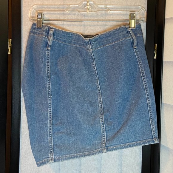 Wild Fable Super High Rise Seamed Shortie Denim Jean Shorts Medium Blue Wash NWT - Picture 5 of 11
